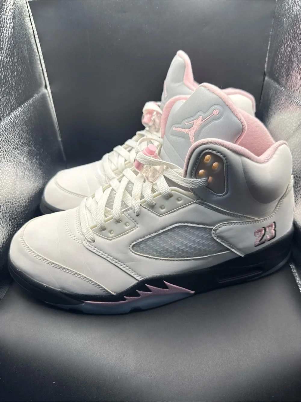 Size 10.5 - Air Jordan 5 Retro Medium Soft Pink, HQ7978-102, W Box, No Insoles